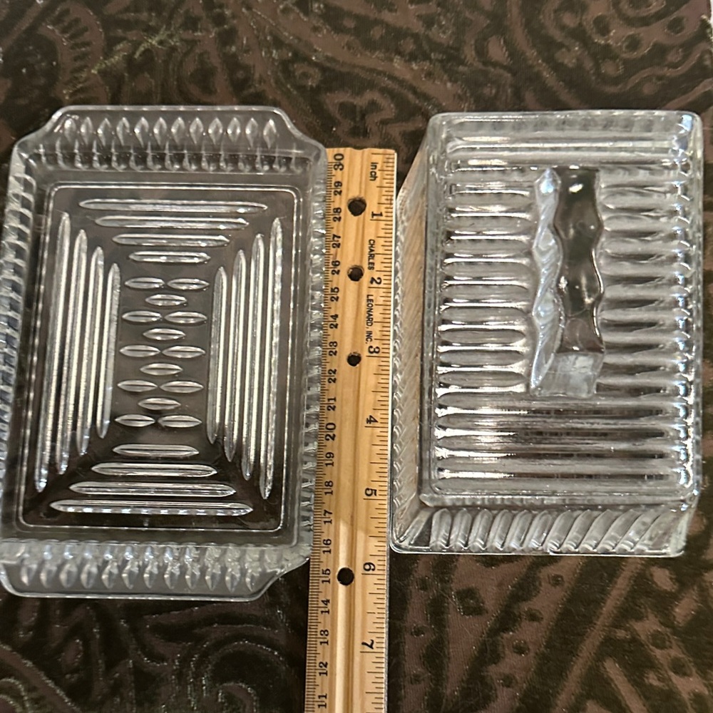 Glass Butter Dish with Lid